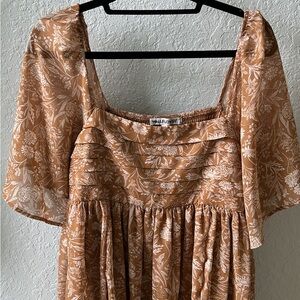 Wallflower Brown Floral Dress